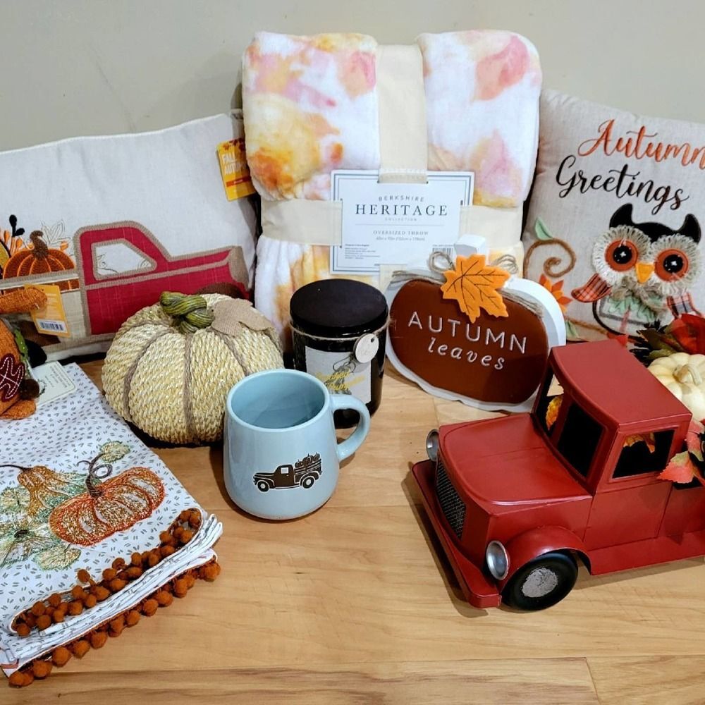 New Luxurious autumn fall home decor collection set of 11 items